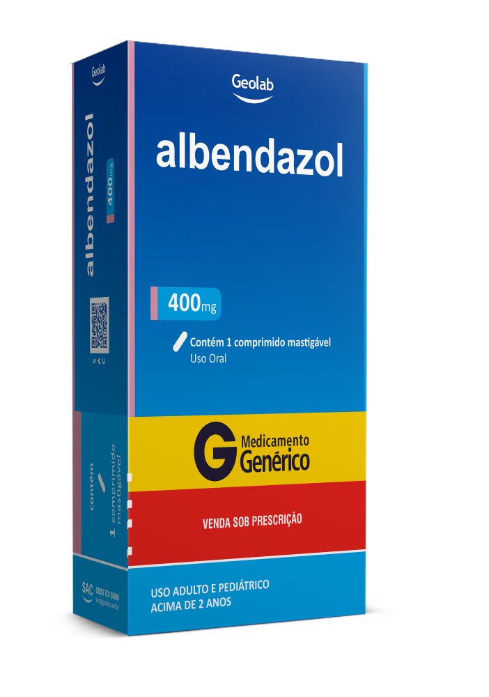 ALBENDAZOL 400MG 1CP MAST - GEOLAB