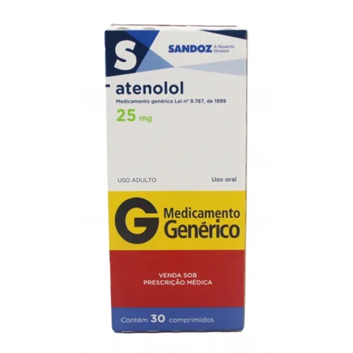 ATENOLOL 25MG 30CP - SANDOZ