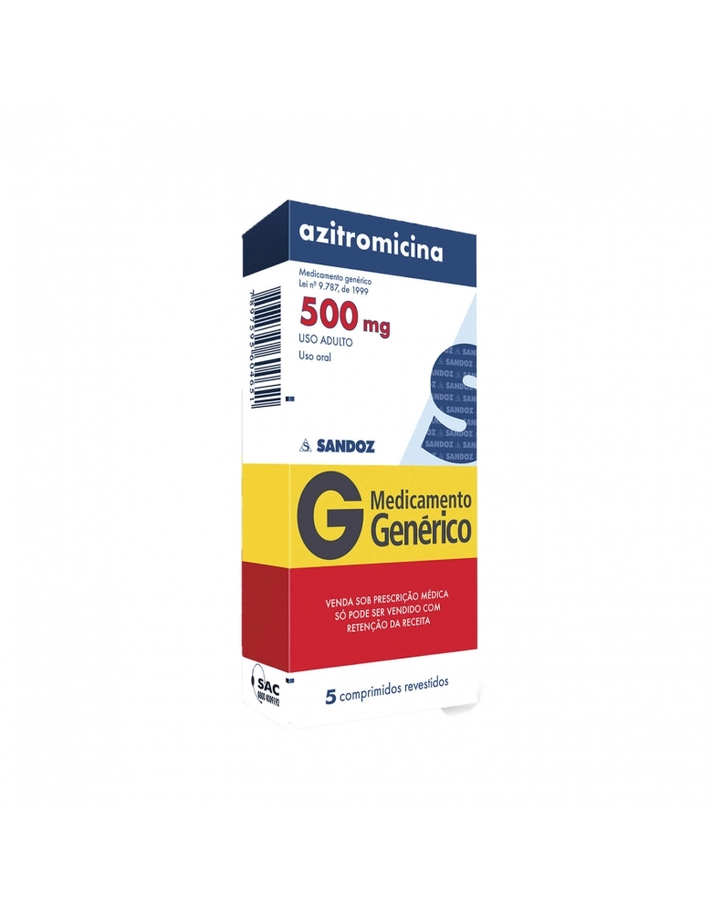 AZITROMICINA 500MG 5CP - SANDOZ