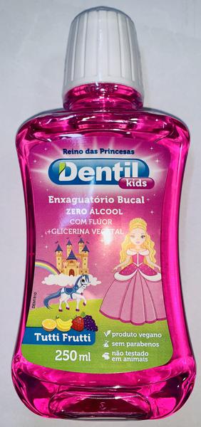 ENXAGUANTE BUCAL DENTIL 250ML KIDS ZERO ALCOOL PRINCESAS REF