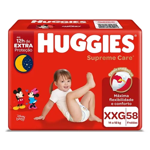 FR HUGGIES SUPREMECARE HIPER XXG C/58
