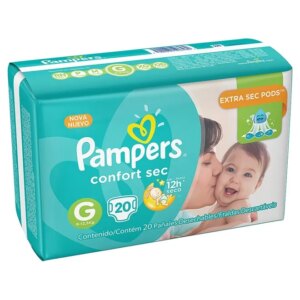FRALDA CONFORT SEC PACOTAO G 20UN