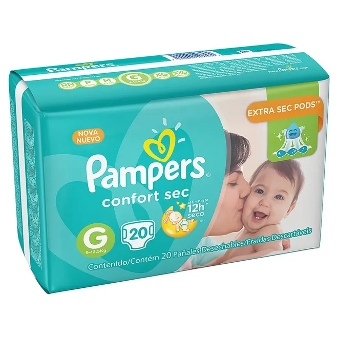 FRALDA CONFORT SEC PACOTAO G 20UN