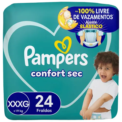 FRALDA CONFORT SEC PACOTAO M 24UN