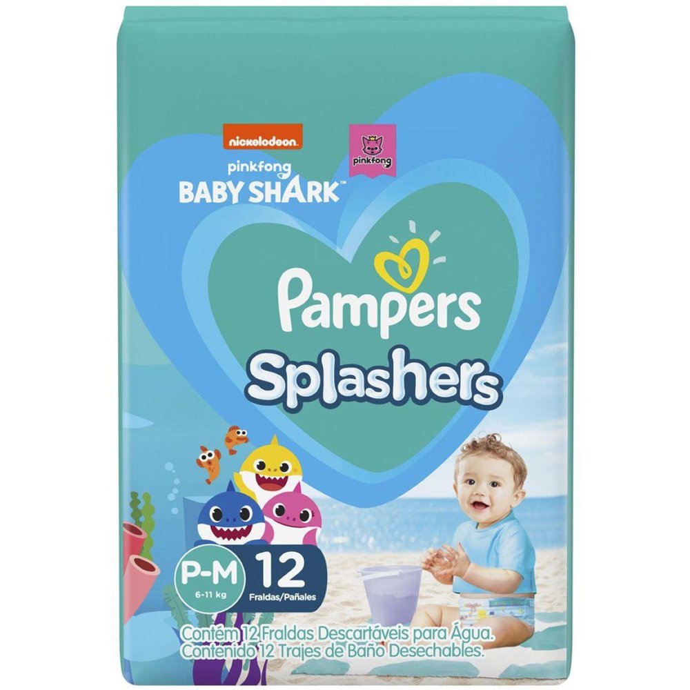 FRALDA P/BANHO SPLASHERS P/M 12UN VST: R$ 1.08 FCI: EEBEB379