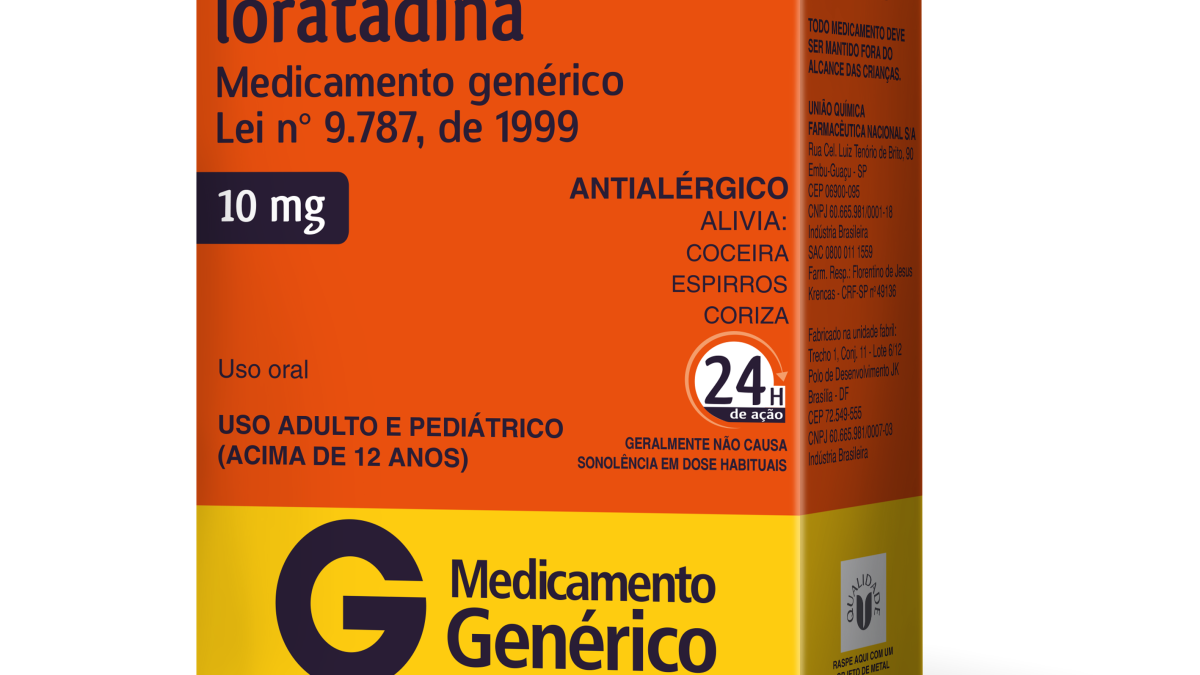 LORATADINA 10MG 12CP - UNIAO QUIMICA