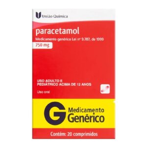 PARACETAMOL 750 MG COM X 20