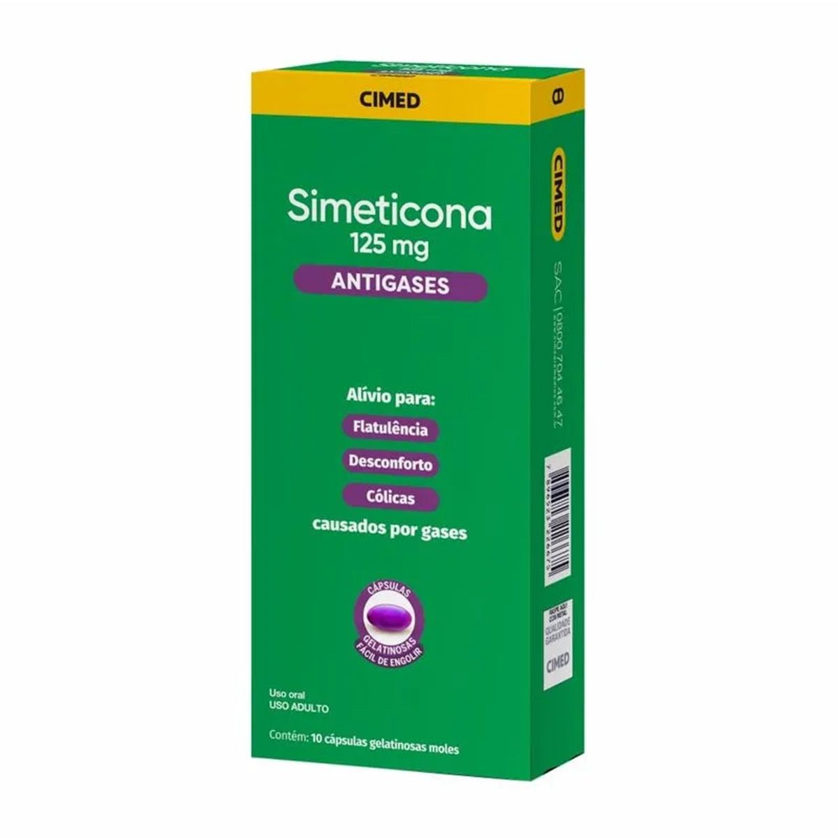 SIMETICONA 125MG 10CAP GEL - CIMED