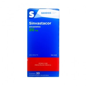 SINVASTACOR 20MG 30CP - SANDOZ