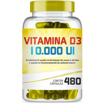VITAMINA D3 10.000 UI COM REV X 4
