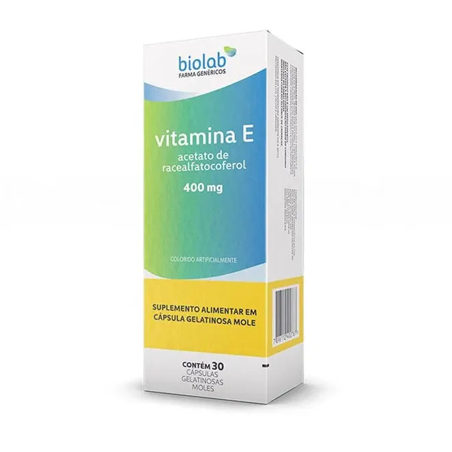 VITAMINA E 400MG 30CAP - BIOLAB