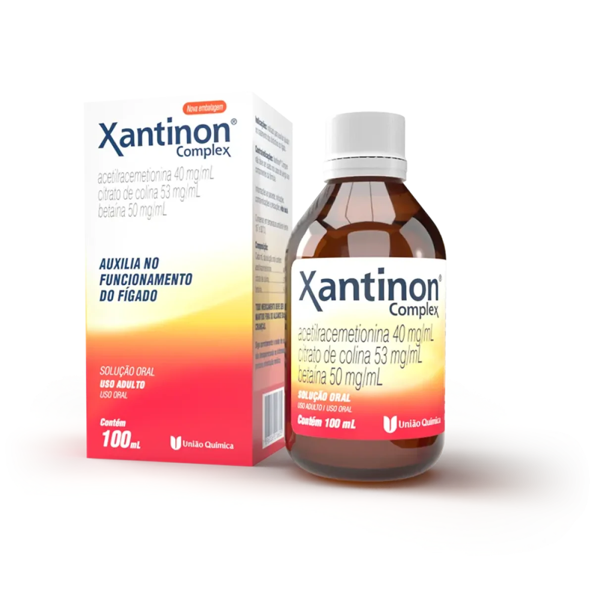 XANTINON COMPLEX SOL 100ML - UNIAO QUIMICA